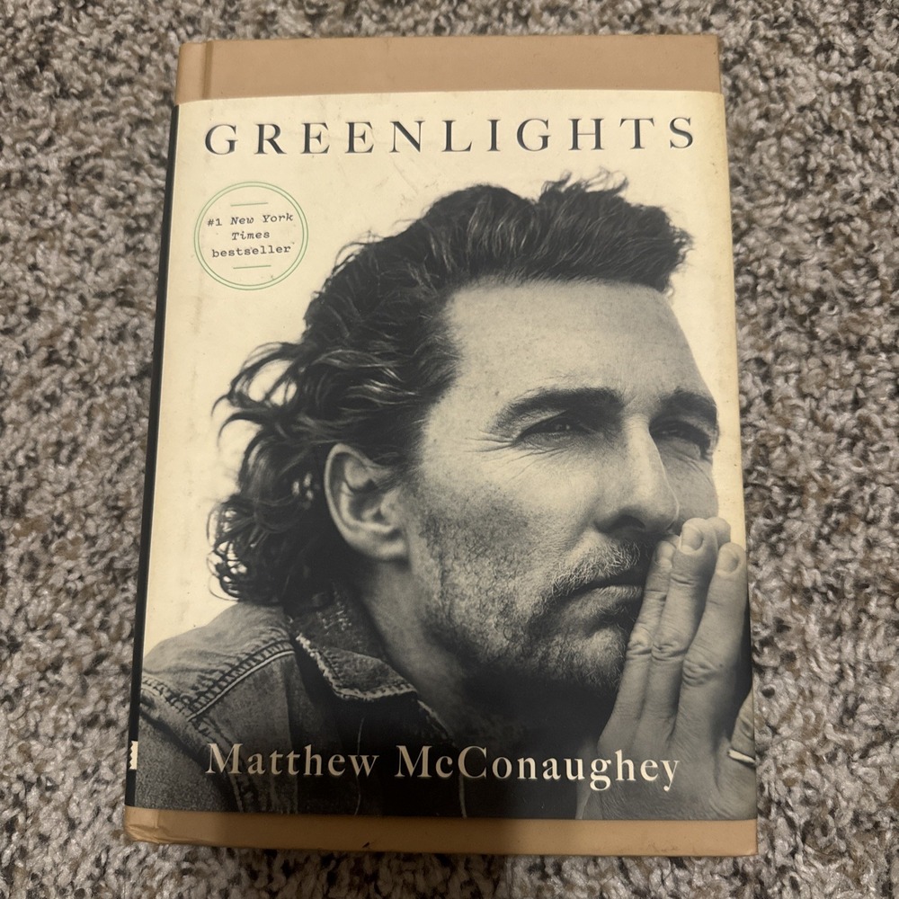 Matthew McConaughey Greenlights Hardcover 2020 Signed Inscribed DJ Illustrated